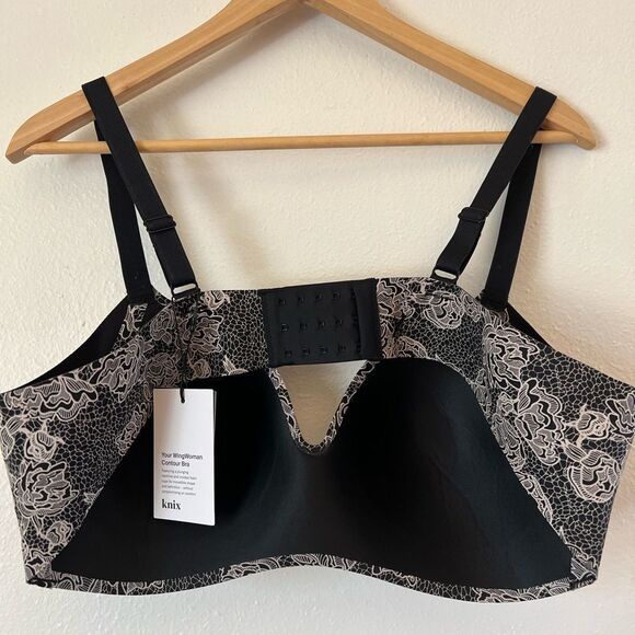 Knix Wing Woman Contour Bra in Lace Peony - Picture 4 of 6